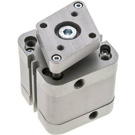 ISO 21287 Compacte Dubbelwerkende Cilinder 50-20mm - Magnetisch - Niet-roterend