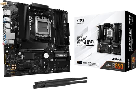 ASRock B850M Pro-A WiFi Moederbord - AMD B850 - AMD AM5 - DDR5 RAM - Micro-ATX