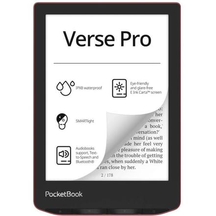 PocketBook Verse Pro eBook-reader 15.2 cm (6 inch) Rood