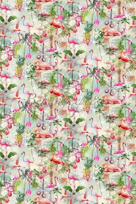 Flamingo Summers Behang