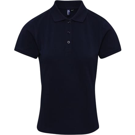 Premier Dames/dames Coolchecker Plus Piqu Polo met CoolPlus (Marine)