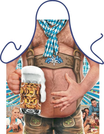 Alpen Sixpack - Grappig Leuk Tirol Tiroler Schort Keukenschort
