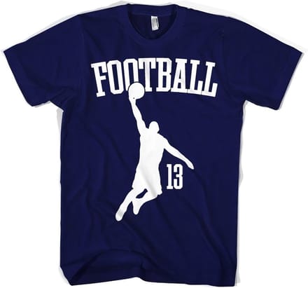 Hybris Footbasket T-shirt marineblauw