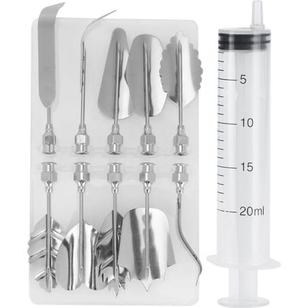 Moule à Douilles Seringue à Gâteau Décoration Gâteau Pudding Glaçage Douille Crème Seringue Outil Set gray