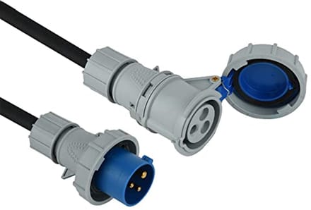 Industriële verlengkabel rubber blauw 25 meter IP44