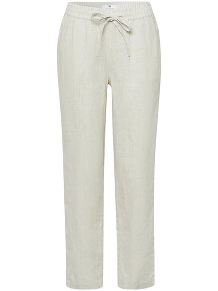 Enkellange broek Van Peter Hahn beige