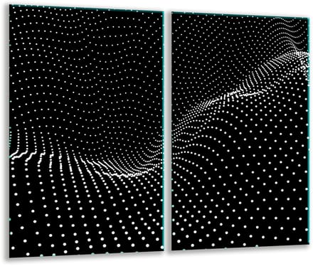 TMK ArtDeko Serie - Snijplank - Glas - Inductie - 2x 30x52cm