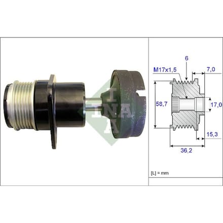 Schaeffler Ina Generator vrijloop INA 535 0157 10