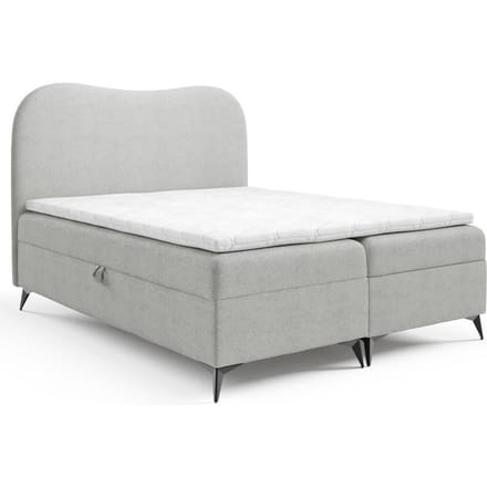 Boxspring Adler bouclé met opbergruimte 180 x 200 cm | NADUVI Collection