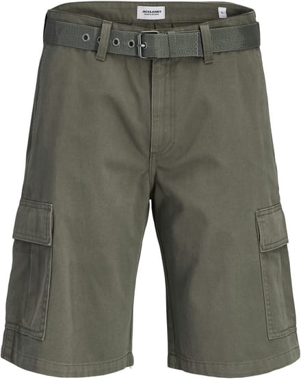 Jack & Jones Hudson Belted Cargo Shorts Heren - Maat S