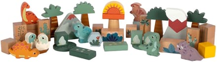 Small Foot - Wooden Building Blocks Dino 50pcs.