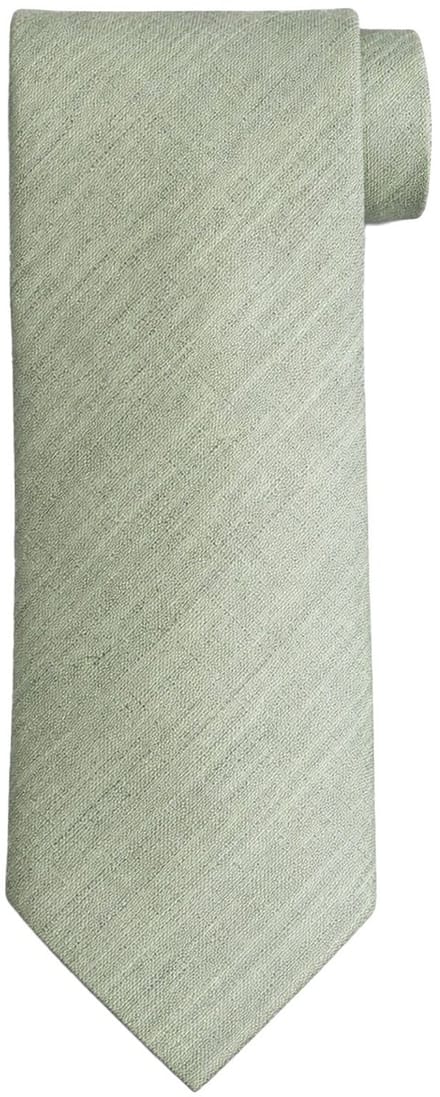 Suitable zijden stropdas Two Toned Groen - Melange - Heren das - Breedte: 7 cm -