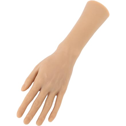 Tattoo Oefenhand Model Kunstmatige Mannelijke Mannequinhand voor Make-up Training Acupunctuur beige