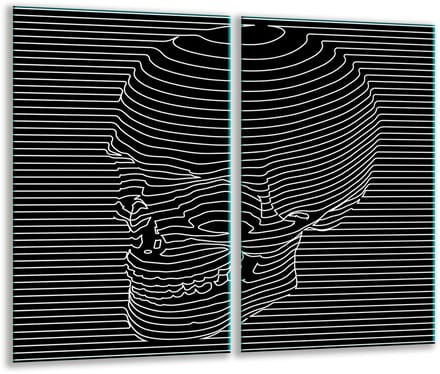 TMK ArtDeko - Snijplank - Zwart - Glas - 30x52 cm