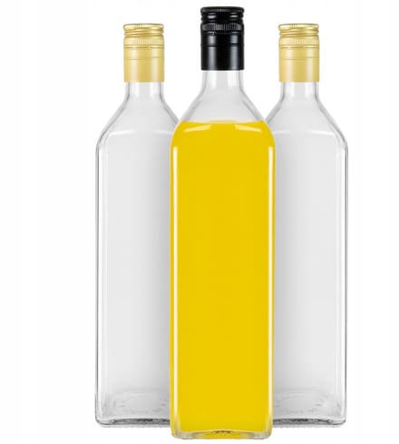 Bimberek Marasca - Decoratieve Fles - 1000ml - Transparant - Vierkant Design