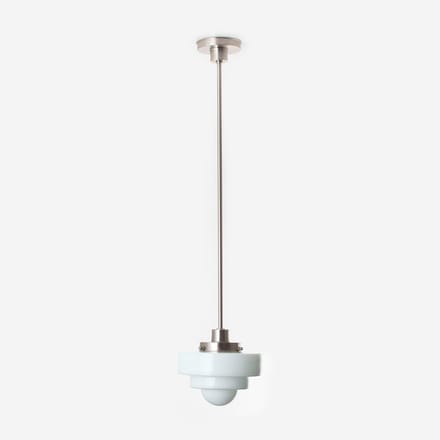 Hanglamp Lorm 20's Matnikkel - Art Deco Trade