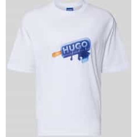 Regular fit T-shirt van puur katoen model 'NOGLASY'