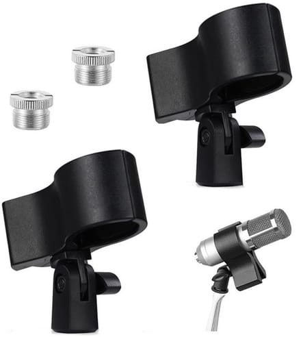 Dailygoody - Set van 2 Verstelbare Microfoonclips - Universeel