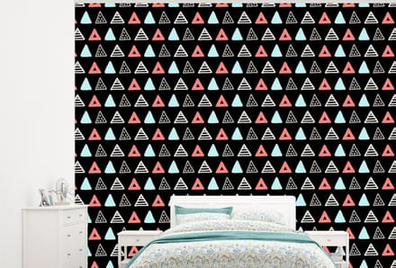 Behang - Fotobehang Jongens - Design - Driehoek - Breedte 275 cm x hoogte 220 cm
