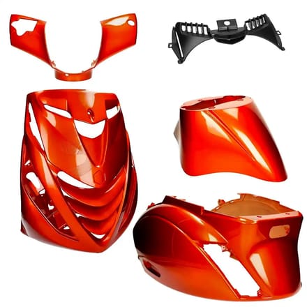 Kappenset Piaggio Zip SP Custom candy oranje