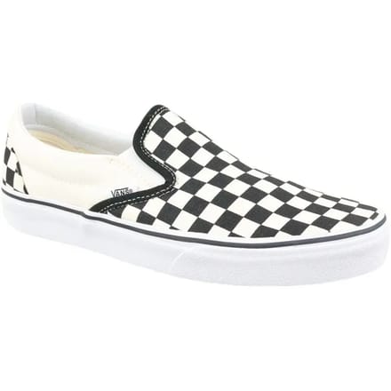 Vans Classic Slip-On Unisex Zwart Wit Checkboard Canvas Skate Trainers