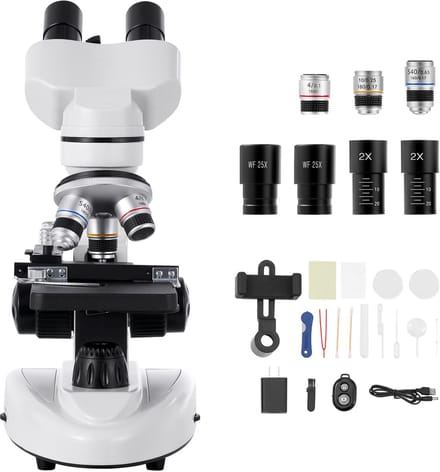 Binoculaire Samengestelde Microscoop met 40-2000x Vergroting