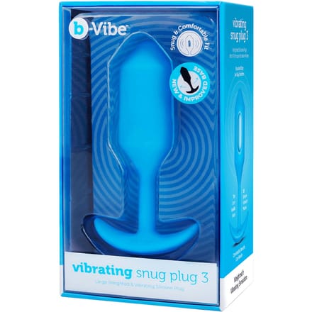 B-Vibe - Vibrerende Snug Plug 3 (L) Blauw
