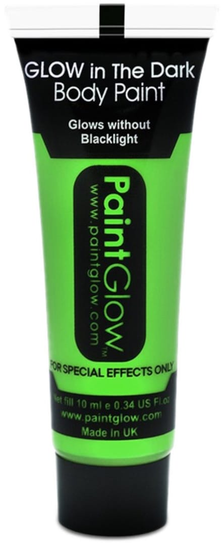 Glow in the Dark Face & Body paint Groen 10 ml