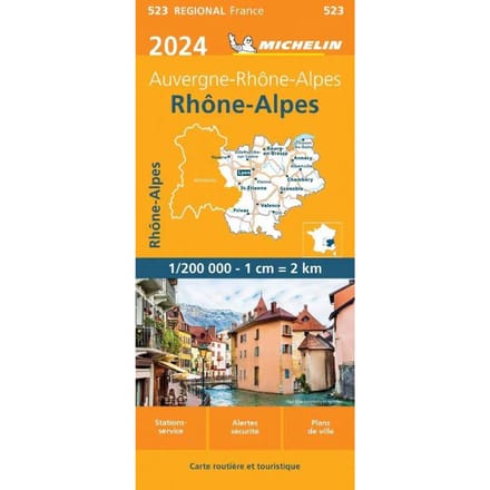 Michelin Wegenkaart 523 Rhône-Alpes 2024