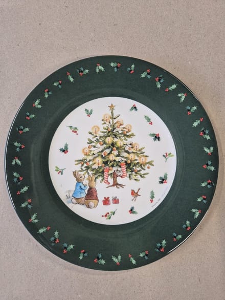 Peter Rabbit Kerst bordjes 4 ass