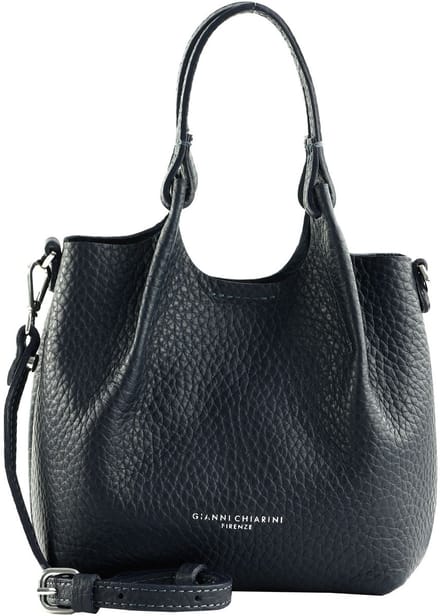 GIANNI CHIARINI Leren handtas schoudertas Dua Handbag Notturno donkerblauw