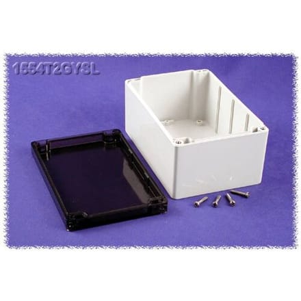 Hammond Electronics 1554T2GYSL Universele behuizing 180 x 120 x 90 Polycarbonaat Grijs 1 stuk(s)