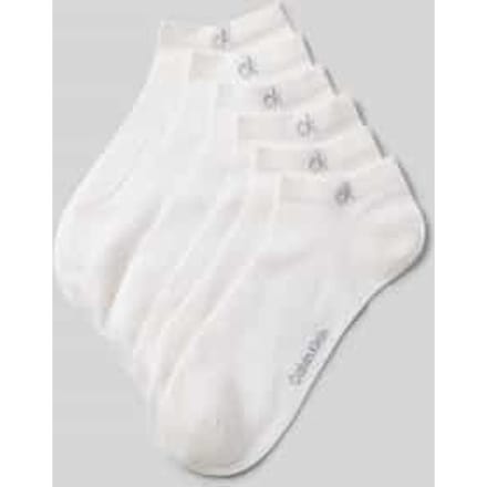 Calvin Klein heren 6P sneakersokken basic logo wit