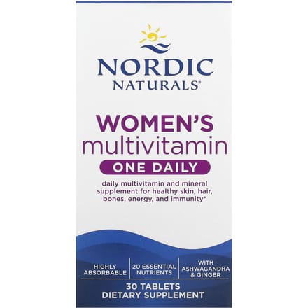 Nordic Naturals, Vrouwenmultivitamine, Eén per dag, 30 tabletten