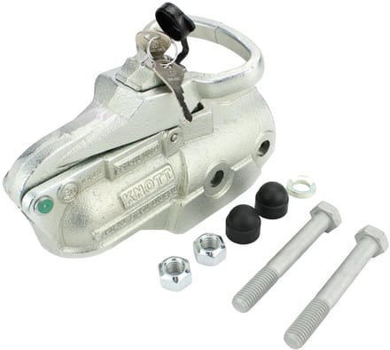 Koppeling Knott AVONRIDE | Ø60 mm | 3500 kg | Geremd | Met ingebouwd slot