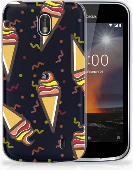 Nokia 1 Siliconen Case Icecream