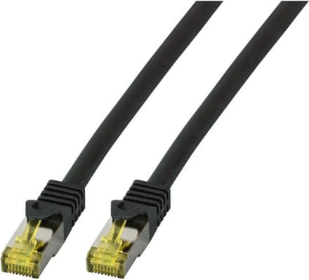 CAT6a sFTP kabel 0.5 meter Zwart