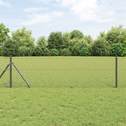 vidaXL - Gaashek - 10 - x - 0,4 - m - Staal - Grijs