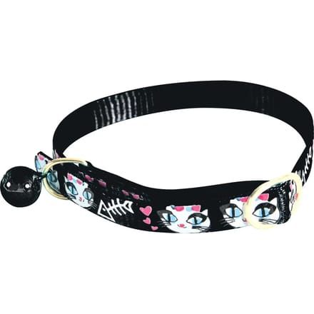 Verstelbare nylon kattenhalsband Zolux Ladycat