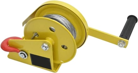 Handmatige Lier - Takkellier Hefwerktuig - Goederen Laden - Cact Auto-Lock - 1200 lbs capaciteit - Zilver