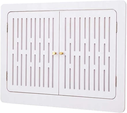 Radiatorafdekking - Verwarmingskast Plank - Ruimte Decoratie - Holle Ventilatie - 60 x 60 cm - Wit