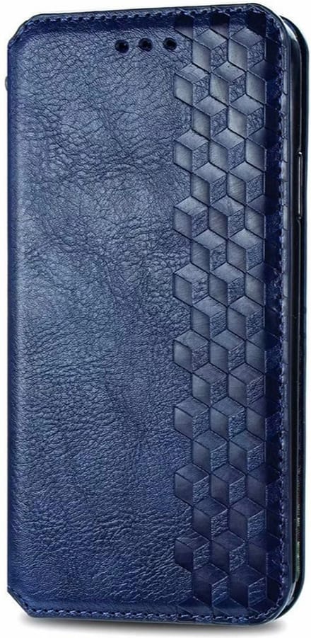 Hoesje geschikt voor iPhone 16 Plus - Bookcase - Pasjeshouder - Portemonnee - Diamantpatroon - Kunstleer - Blauw