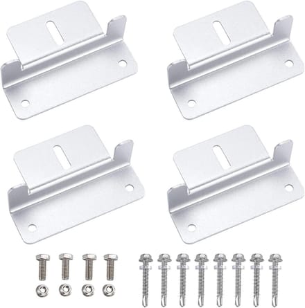 Z-vormige Houder voor Zonnepaneel van Aluminiumlegering - Set van 4 stuks