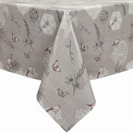 Protecttable - Tafelzeil Vogels en Vlinders 140x250cm - Tafelkleed Afwasbaar - Kunststof