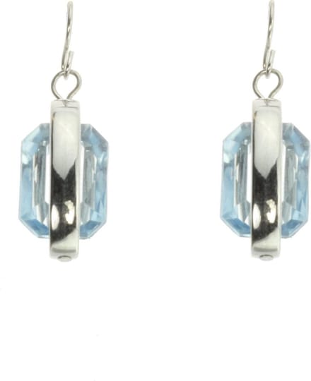 Behave - Oorhangers dames - Aqua chic - Zilverkleur - Nikkelvrij