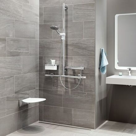 HEWI Warm Touch shower rail, 60 cm 950.33.10051