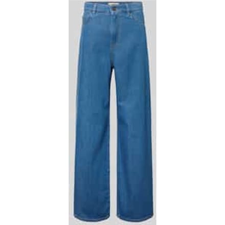 Wide leg loose fit jeans van pure Katoen Model 'VEGA'