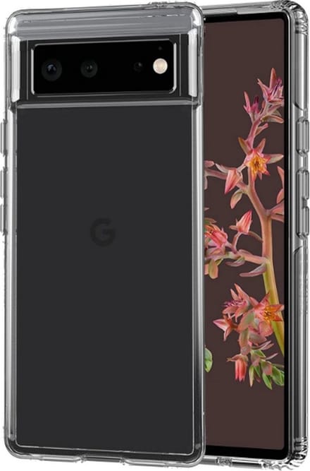 Tech21 Evo Clear Back Case voor Google Pixel 6 - Transparant