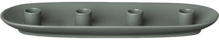 Vela Kandelaar Agave Green Ovaal | Groen | Stoneware