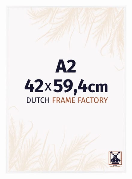 Fotolijst A2 42x59,4 cm - Kunststof - Wit Hoogglans - Easy
